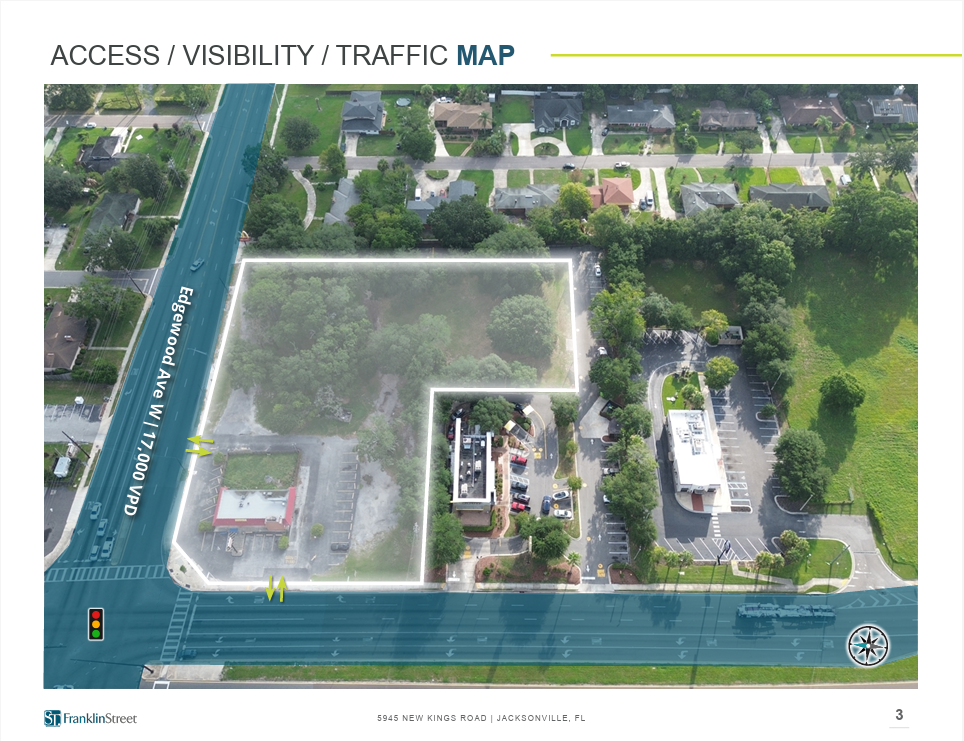 0.50–2.50 AC Ground Lease | Signalized Corner | New Kings Rd & Edgewood Ave W, photo 3
