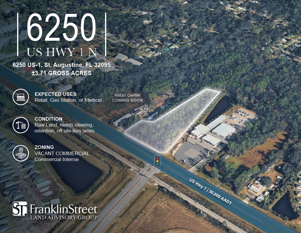 Prime 3.71± Acre Commercial Development Site | US Hwy 1 | St. Augustine, FL